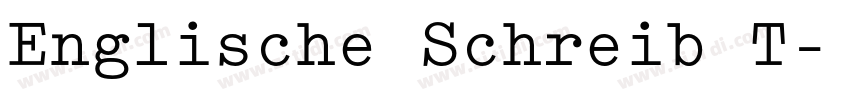 Englische Schreib T字体转换